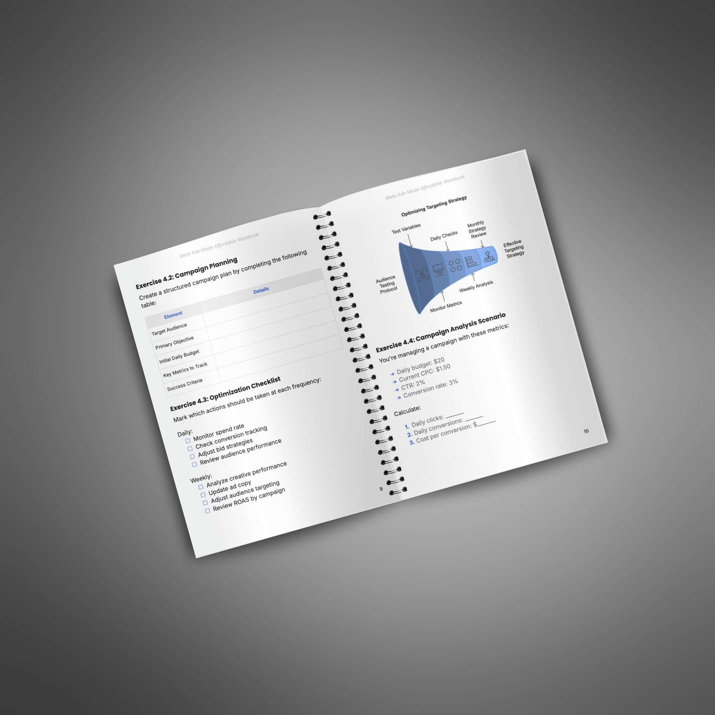 Meta Ads made affordable - Workbook